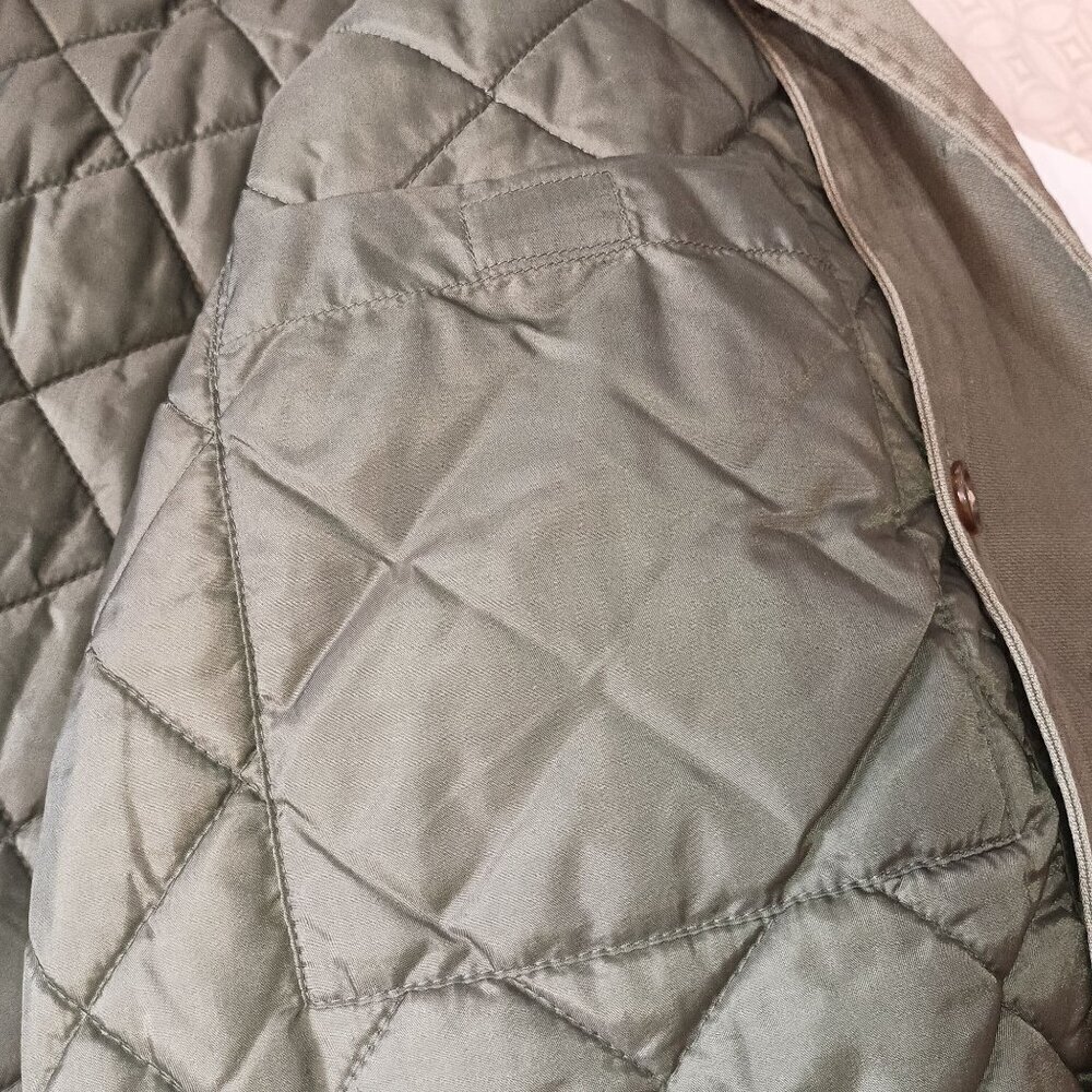 Land's End Men's Green Insulated Canvas Barn/Chore Jacket/Coat Size 46-48 reg/XL - Picture 6 of 10